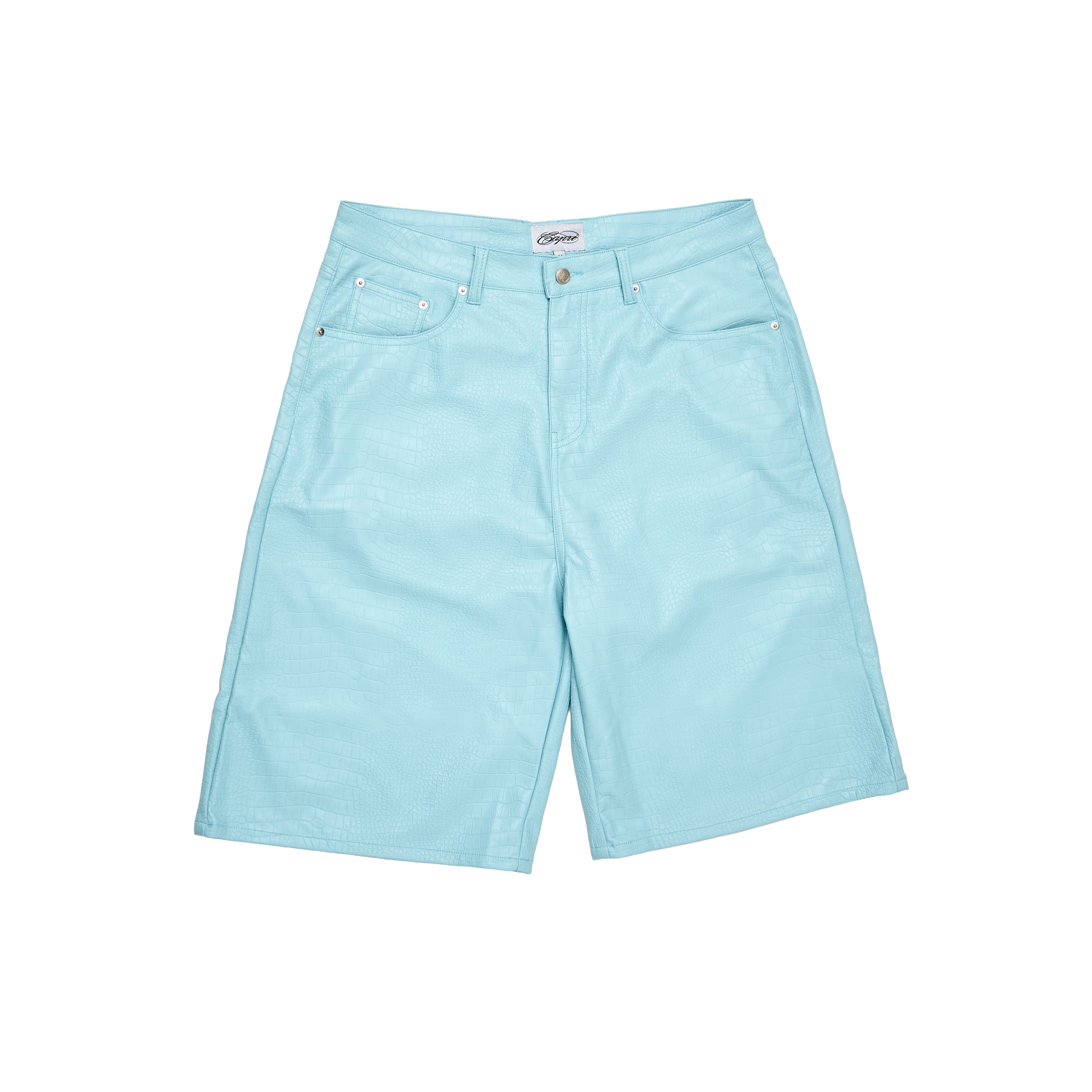 CAPRI CROC LEATHER JORTS