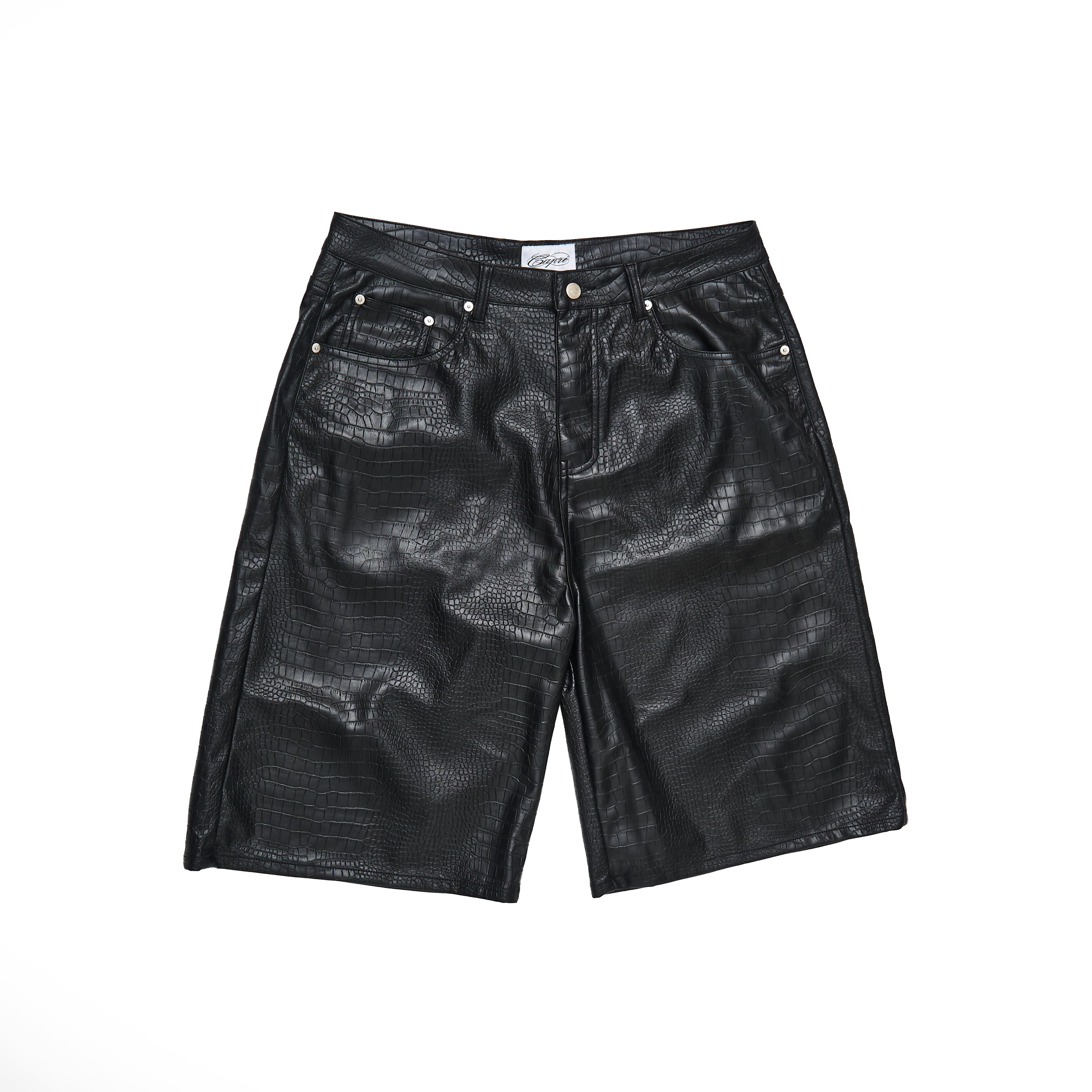 CAPRI CROC LEATHER JORTS
