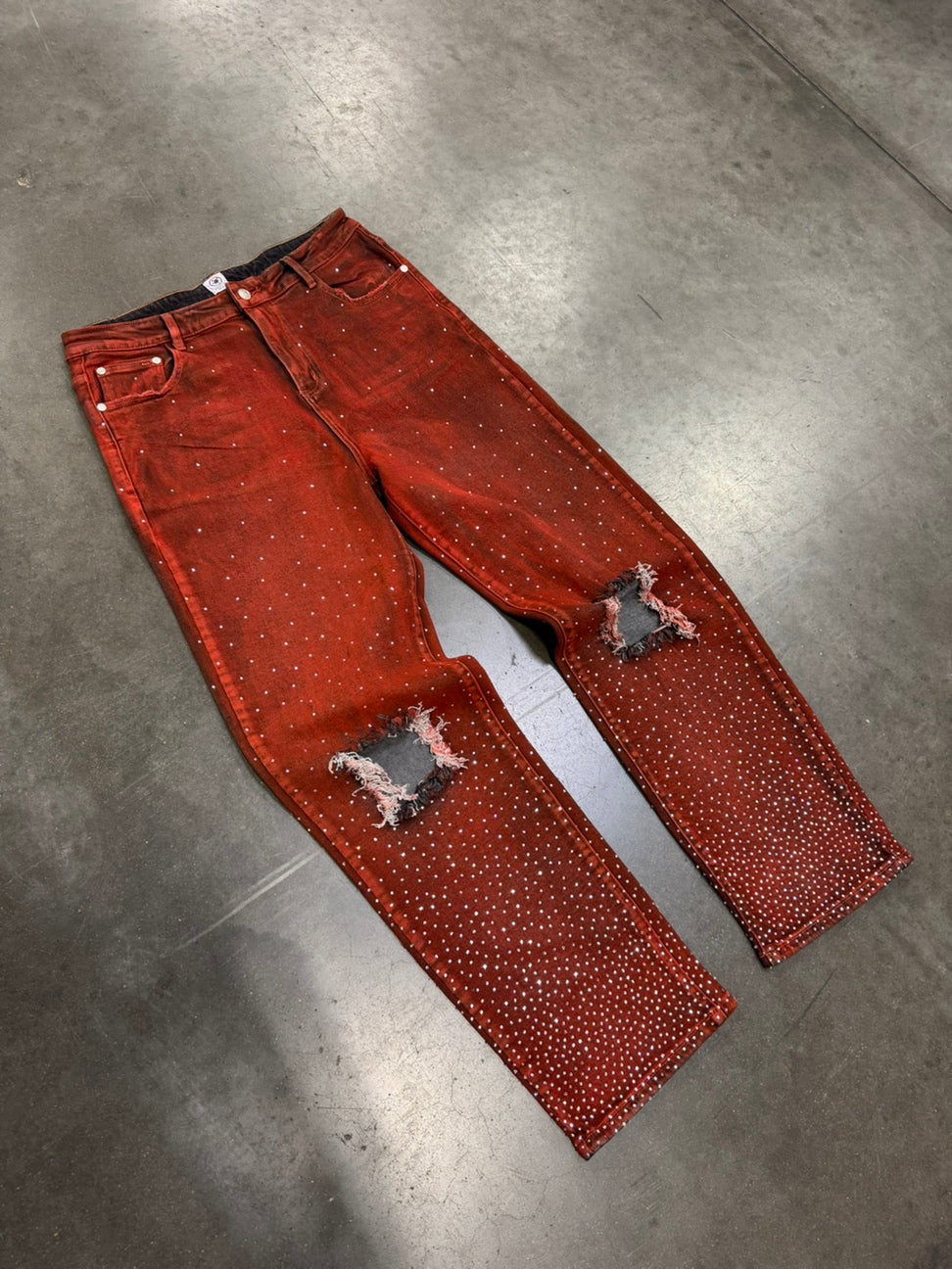 "Capri" Rhinestone Denim