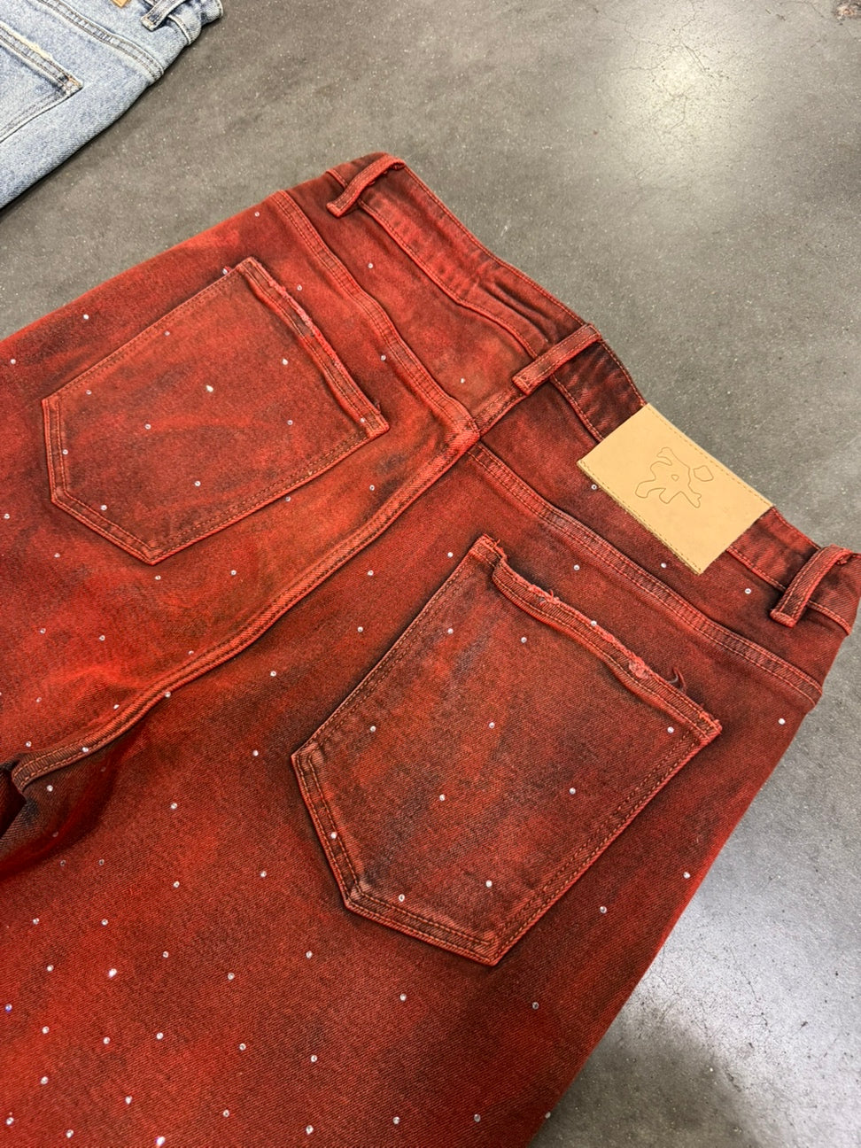 "Capri" Rhinestone Denim