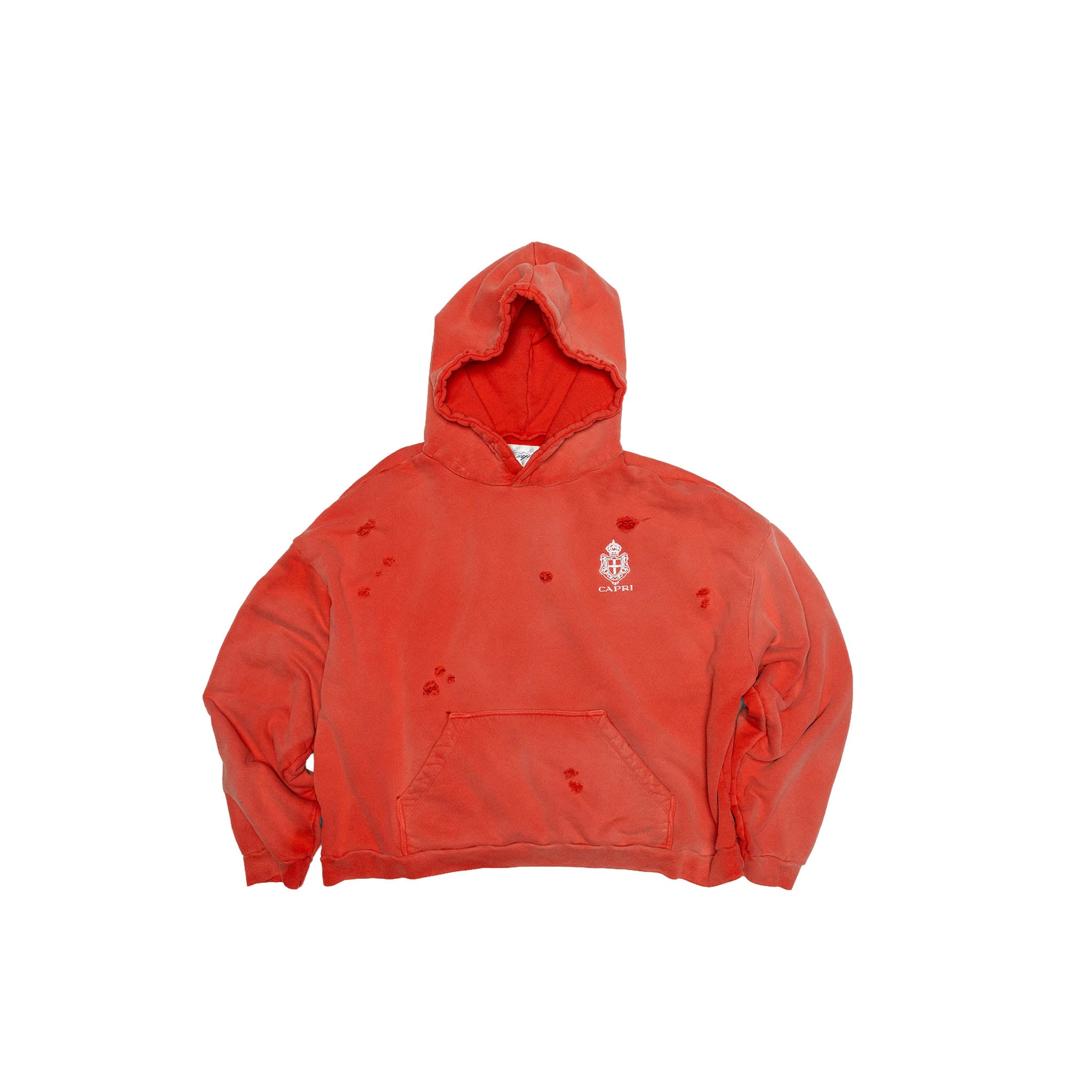 Capri Crest Hoodie flat lay