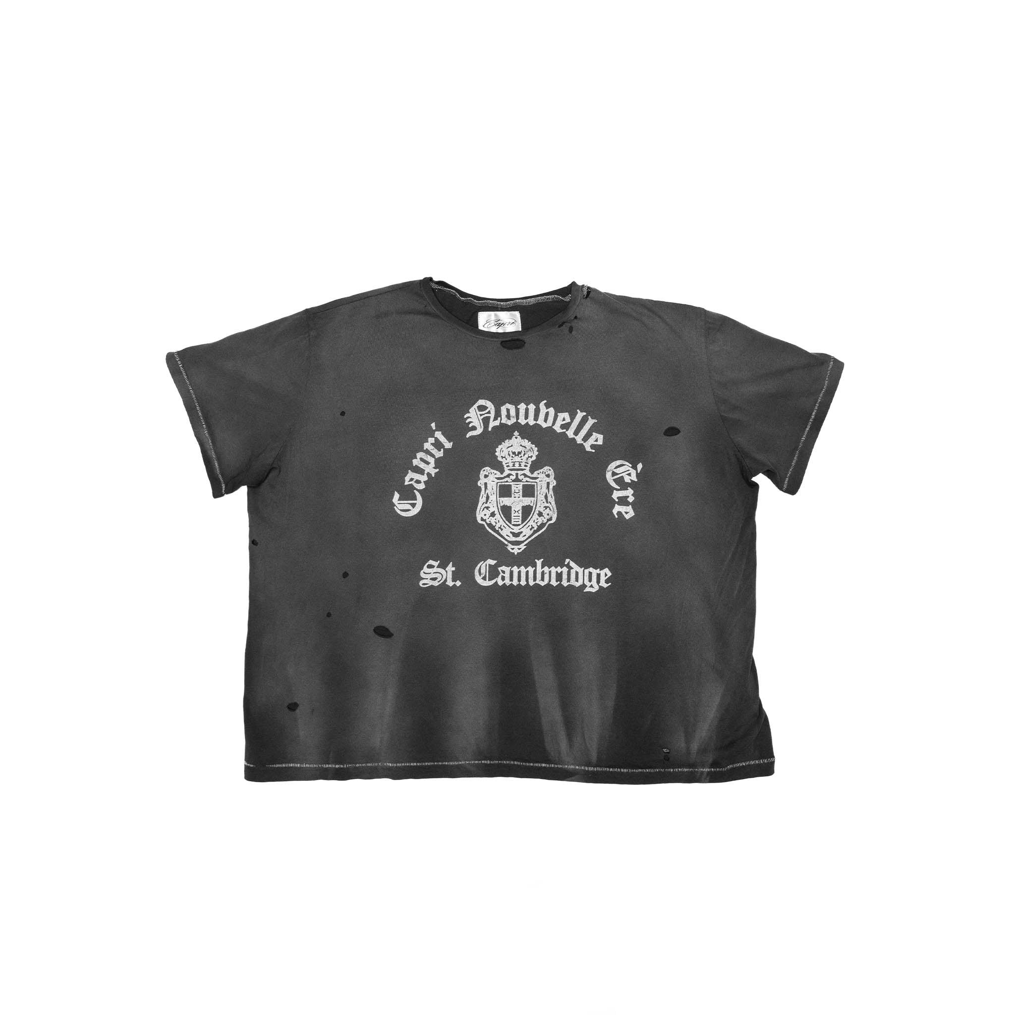 Noble Crest Tee charcoal grey product view